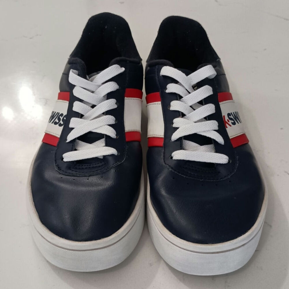 Retro K-Swiss Court lite spellout low Navy/white/red Size 8 W